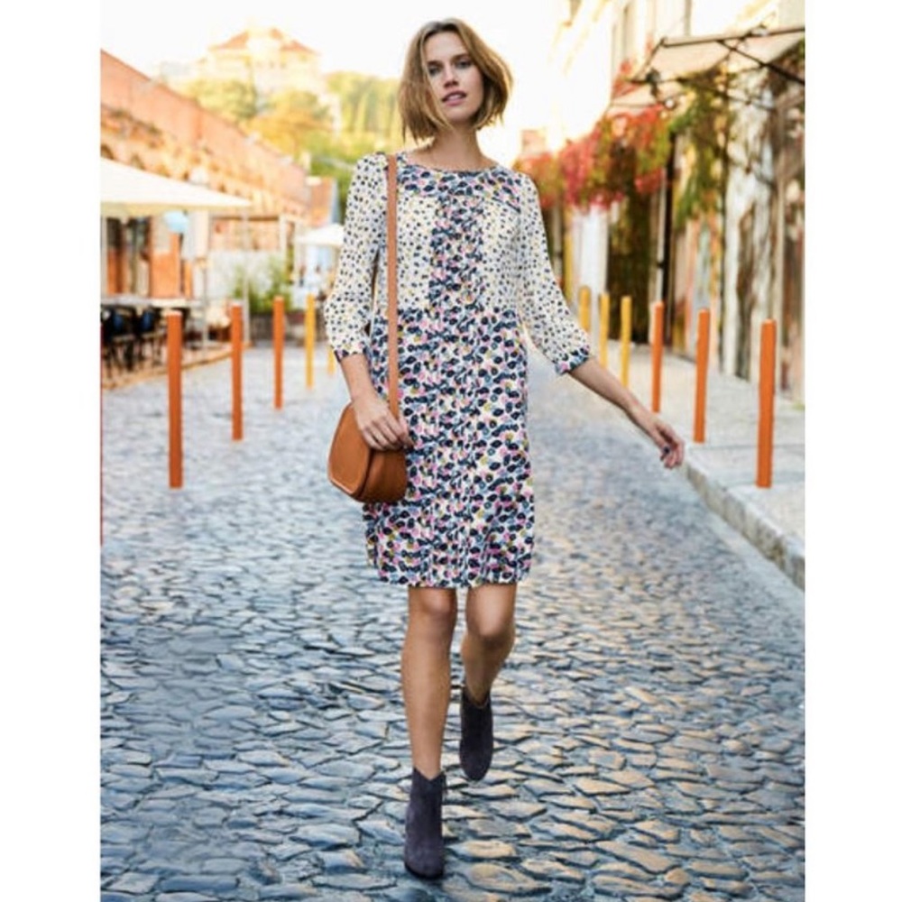 Boden Multicolor Long Sleeve Easter dress